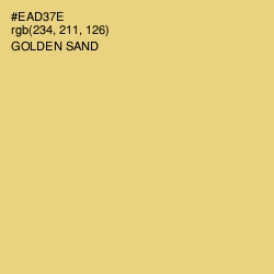 #EAD37E - Golden Sand Color Image